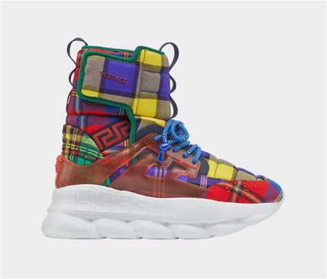 versace chain reaction plaid